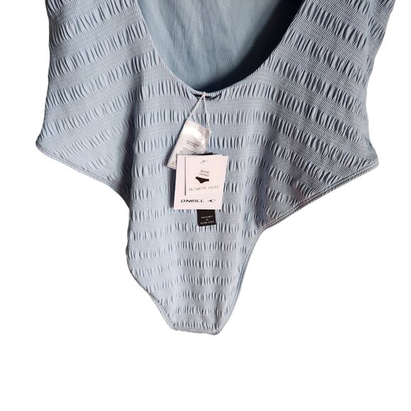 O'Neill Swimsuit Blue XL Women's One Piece Saltwater Solids Texture Mykon New Sk - Picture 7 of 11